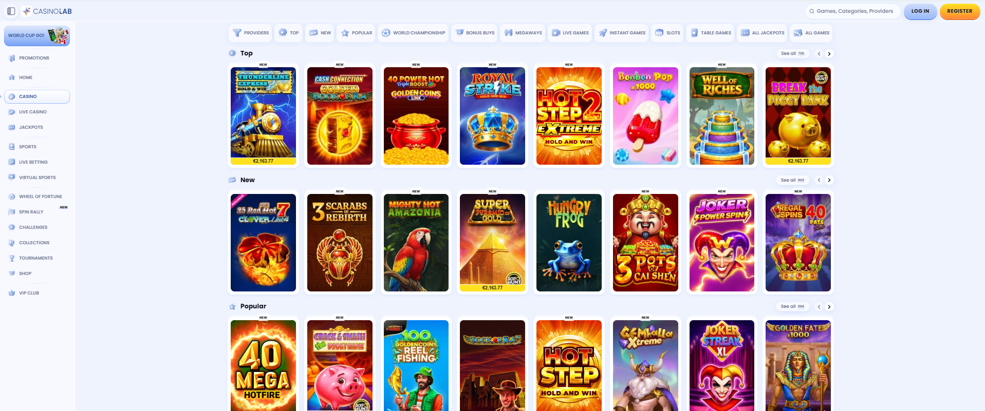 Casinolab-Casinospiele