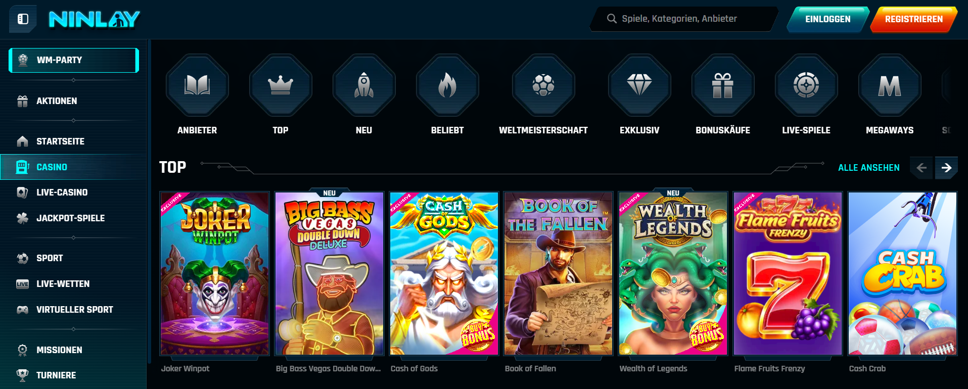 Ninlay casino 3 ninlay casino games