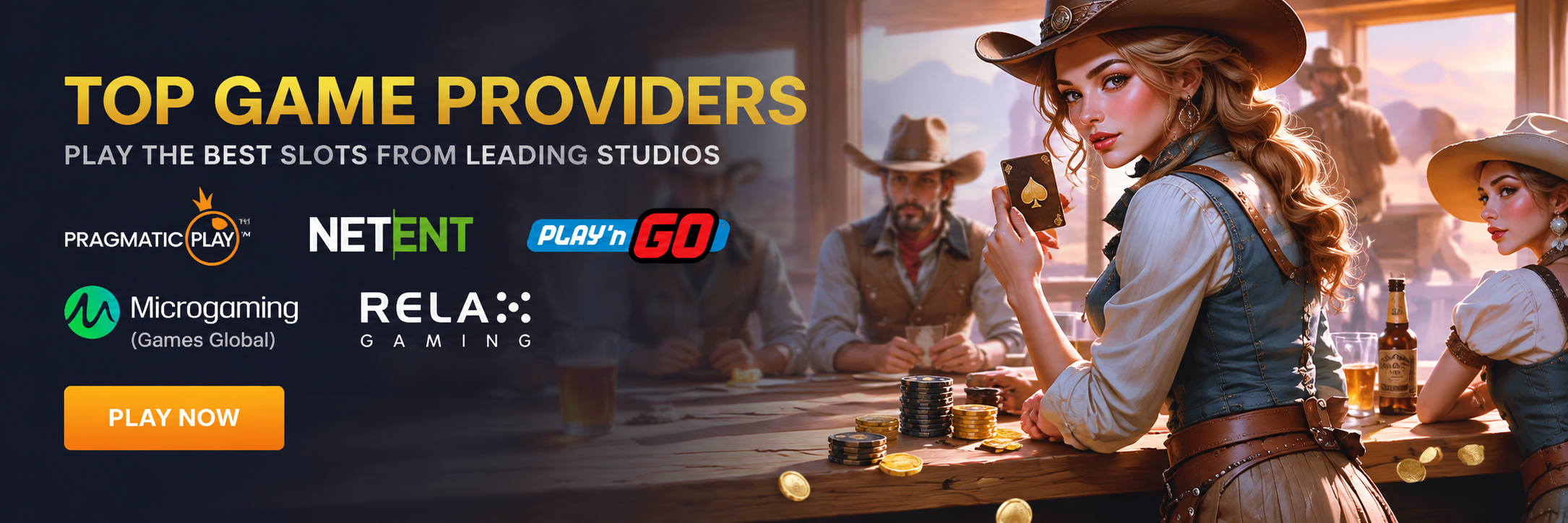 Top game providers: Pragmatic Play, NetEnt, Play’n GO, Microgaming (Games Global) and Relax Gaming